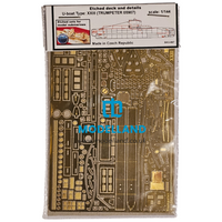 Photo of German U-Boat Type XXIII 1:144 detail set with photo-etched brass  parts for Trumpeter model