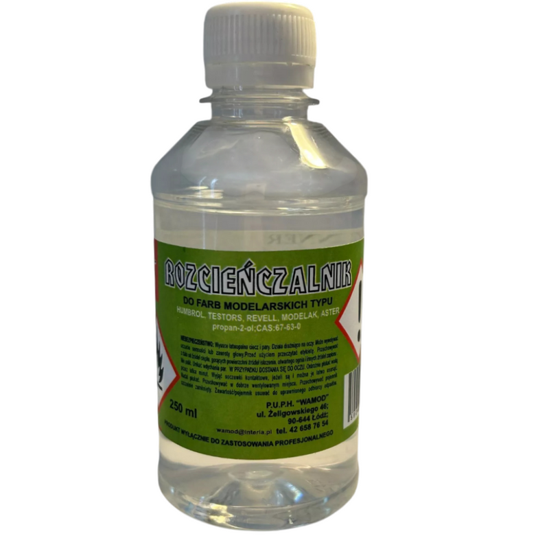 Photo of Wamod Model Paint Thinner and Cleaner 250ml bottle for Humbrol, Revell, Aster and oil-based model paints