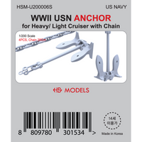 Photo of WWII USN Anchor with Chain 1:200 HS Model HSM-U200006S for Heavy and Light Cruisers