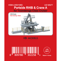 Photo of Portside RHIB & Crane A photo-etched detail set for Ticonderoga Class Cruiser 1:350 HSM-U350106S