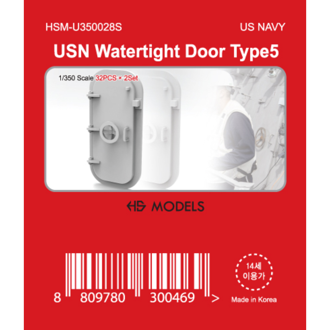 Photo of US Navy Watertight Door Type 5 1:350 photo-etch set HS Model HSM-U350028S 64 pieces