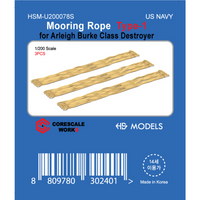 Photo of Mooring Rope Type 1 resin set for Arleigh Burke Class Destroyer 1:200 HS Model HSM-U200078S