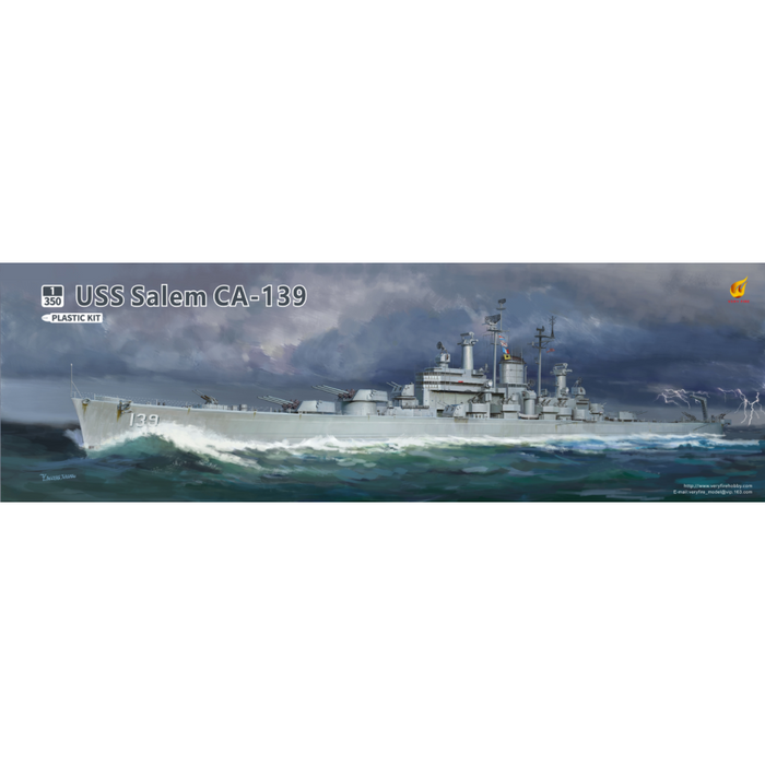 Photo of USS Salem CA-139 1:700 scale model kit Very Fire VF700908 heavy cruiser plastic model