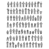 Photo of 1:700 scale Kriegsmarine WWII personnel resin figures set