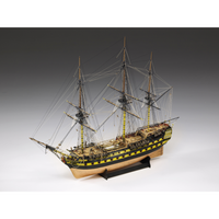 Photo of the Amati HMS Vanguard 1:72 wooden model kit (B1300,04) – British Royal Navy 74-gun ship from the Battle of the Nile