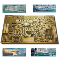 Photo of German U-Boat Type XXI 1:144 Revell detail set with photo-etched brass and 3D printed resin upgrade parts.