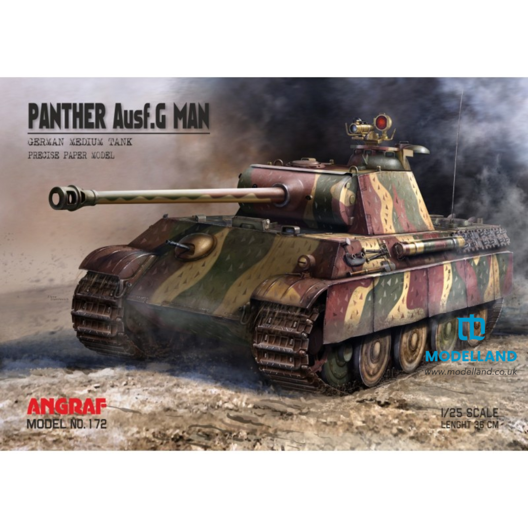 Photo of Panther Ausf. G MAN 1:25 scale card model kit by Angraf Answer