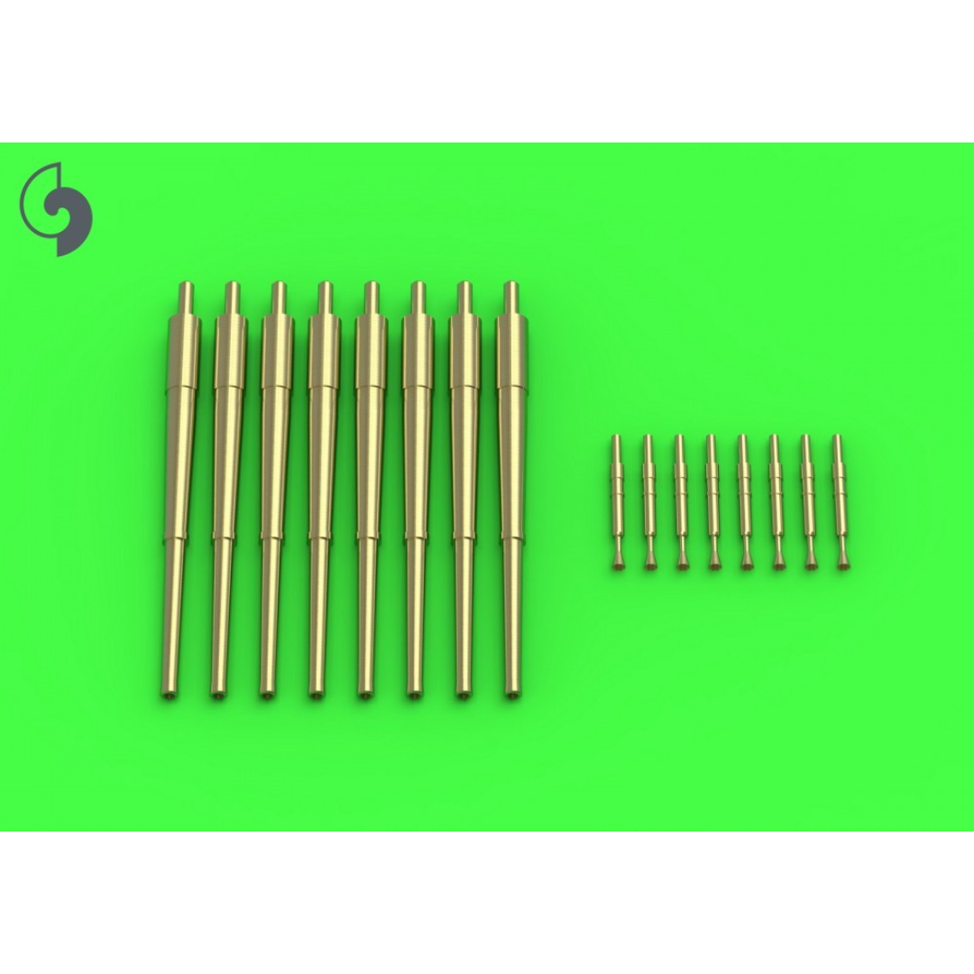 Photo of Master Model SM-350-120 HMS Scylla 4.5in and 40mm Pom-Pom brass barrels 1:350 for Trumpeter kit
