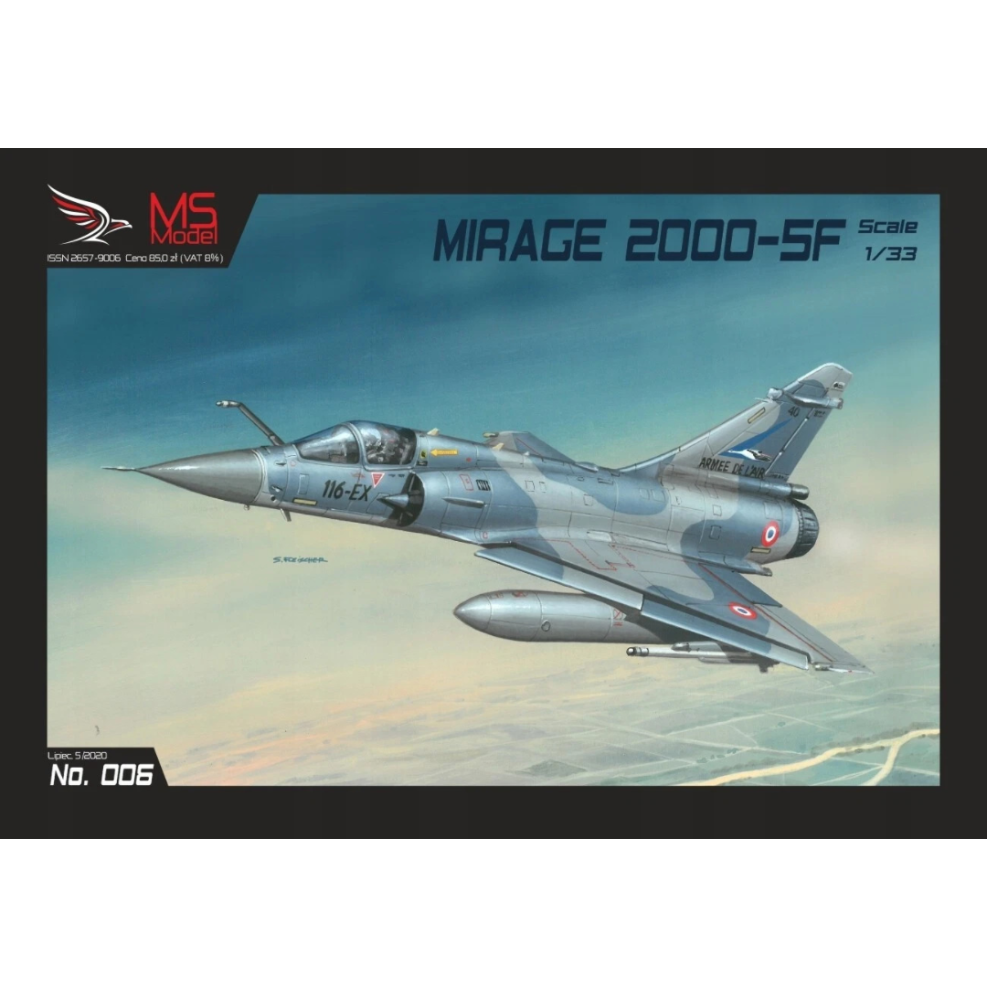 Photo of Mirage 2000-SF 1:33 scale card model kit by MS Model Angraf