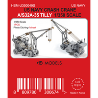 Photo of US Navy Crash Crane A/S32A-35 TILLY 1:350 photo etch sheet by HS Model