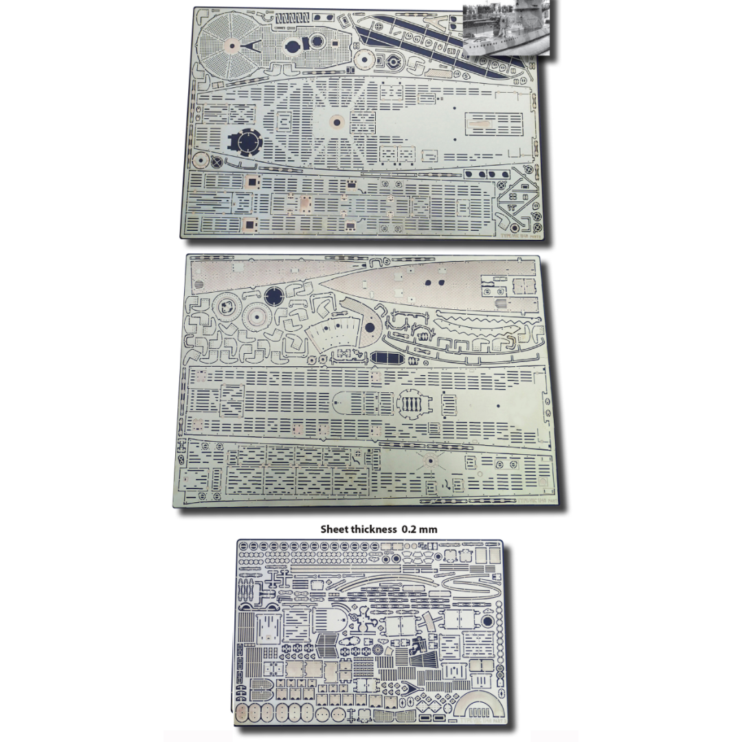 Photo of Photo-Etched Upgrade Set for VIIC 1/48 Arkmodel 7602K RCSubs 0140 and 0150