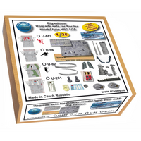 Photo of Big Edition Upgrade Set for VIIC U-Boat 1:35 Border BS-001 including U-96 and U-82 RC Subs detail parts