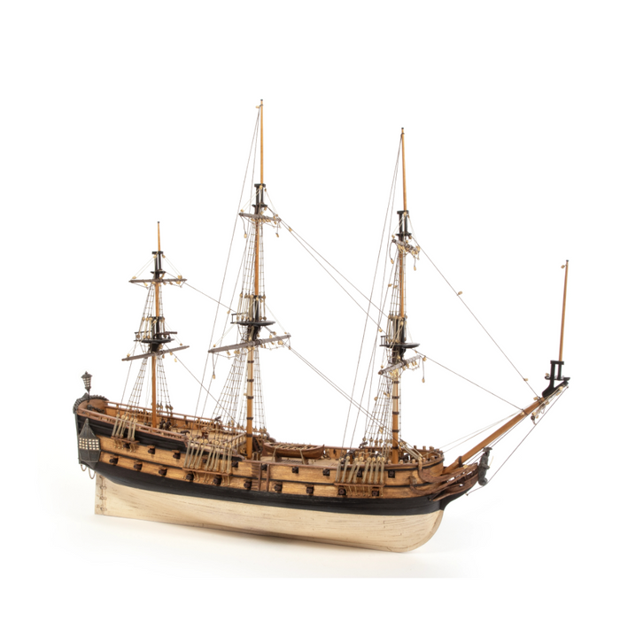 Photo of OcCre Royal Fortune 1:65 wooden pirate ship model kit (12015), Black Bart flagship scale model