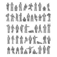 Photo of US Navy WWII personnel resin figures in 1:700 scale for ship models