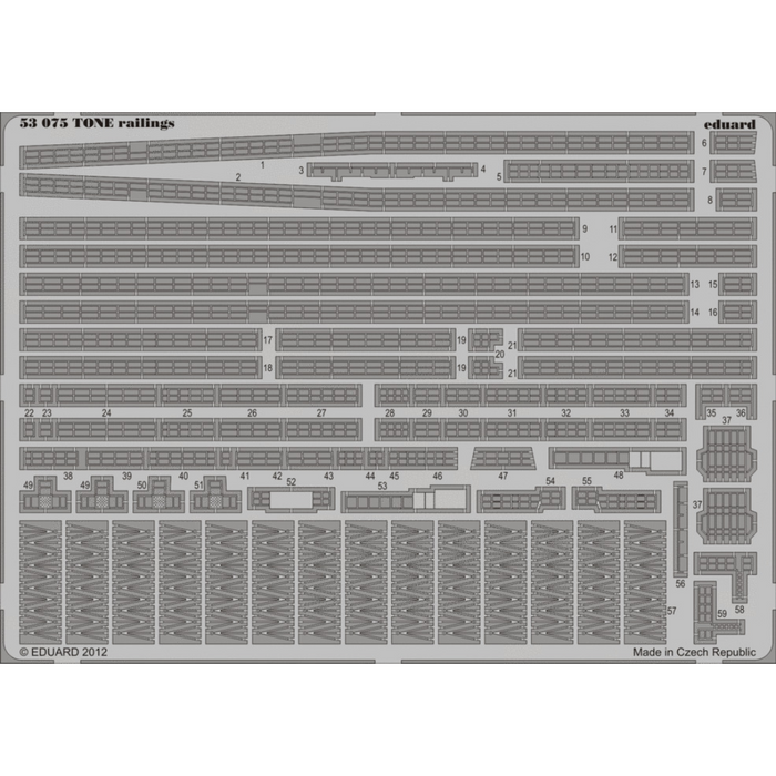 Photo of Eduard 53075 IJN Tone photo-etched railings upgrade set for Tamiya 1:350 scale model kit