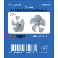 Photo of HS Model HSM-U200075S Arleigh Burke Class Destroyer propeller set in 1:200 scale resin