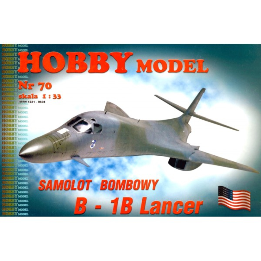 Photo of B-1B Lancer 1:33 card model kit by Answer Publishing
