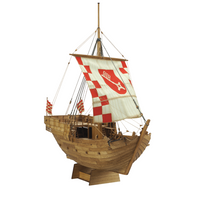 Image of the Hanse Kogge 1:72 Vessel Shipyard model kit, highlighting its detailed laser-cut wooden components and authentic design, perfect for historical ship modeling.