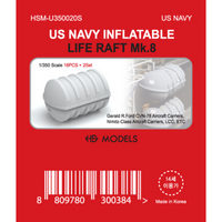 Photo of US Navy Inflatable Life Raft Mk.8 1:350 resin detail set by HS Model HSM-U350020S