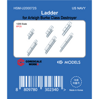 Photo of HS Model 1:200 Arleigh Burke Class Destroyer resin ladder set with 6 detailed ladders