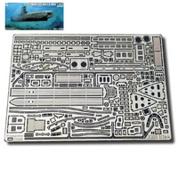 Photo of 1:144 scale German U-Boat Type XXIII detail set with photo-etched and 3D-printed resin parts for Trumpeter 05908 submarine model