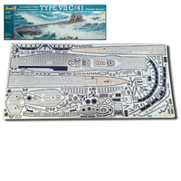 Photo of photo-etched brass upgrade set for German U-Boat Type VIIC/41 Revell 05100 in 1:144 scale by RC Subs