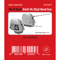 Photo of Mk.45 Mod 2 5inch/54 naval gun 1:350 HS Model resin parts set with 4 pieces