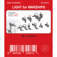Photo of HS Model 1/350 scale warship lights set (68 pcs) 3D printed resin model HSM-U350065S