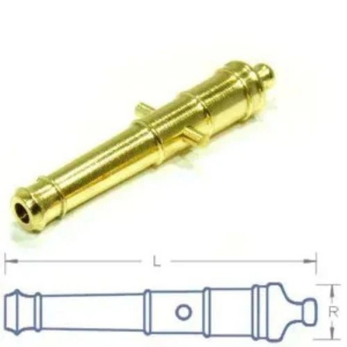 Photo of RB Model 01126 brass cannon barrel 26mm x 4.5mm for sailing ship models