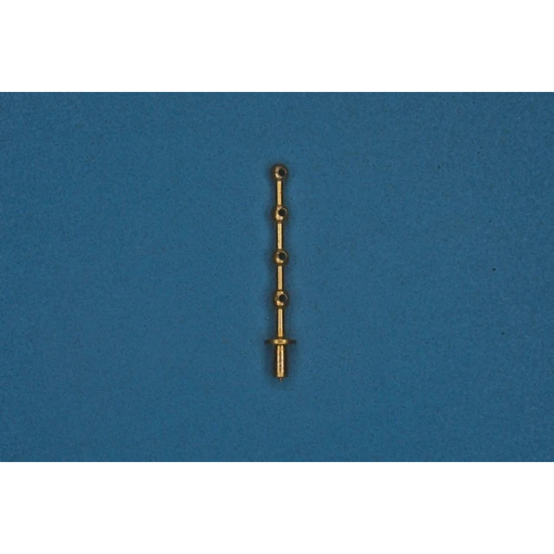 Photo of RB Model 074114 brass stanchions, precision-made model ship fittings, 11 mm with four holes, pack of 20 pieces.
