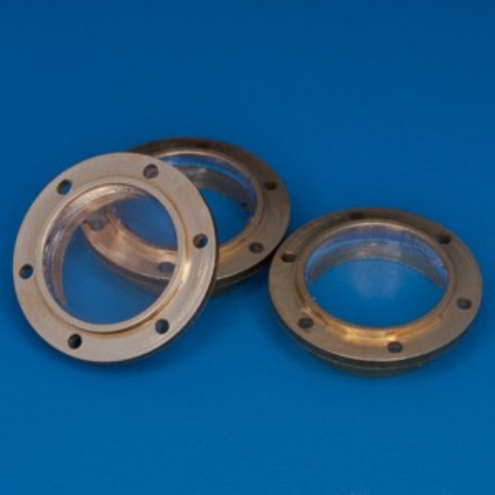 Photo of RB Model 13208 flanged brass portholes 5x8mm set of 20 for ship model building