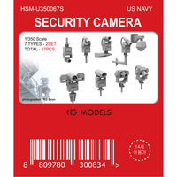 Photo of 1/350 scale security camera set for warship with 57 resin pieces by HS Model HSM-U350067S