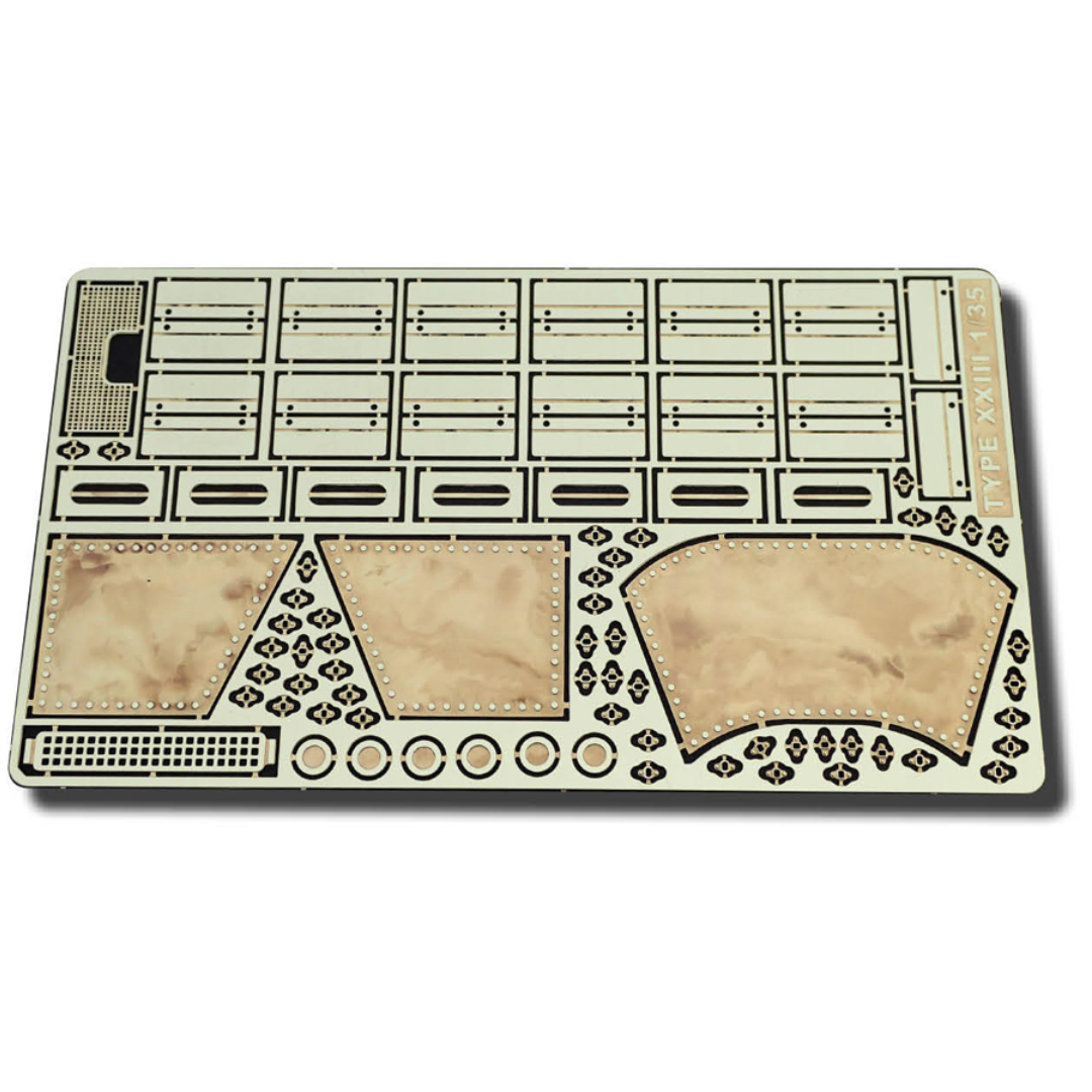Photo of photo-etched brass detail set for German U-boat Type XXIII 1:35 Bronco 35104 by RCSubs