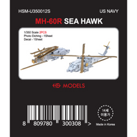 Photo of MH-60R Sea Hawk 1/350 scale model by HS Model with resin parts, photo-etch and decals