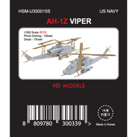 Photo of AH-1Z Viper 1/350 scale resin helicopter set HSM-U350015S with photo-etch and decals