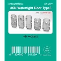 Photo of US Navy Watertight Door Type 3 1:700 scale resin model parts by HS Model HSM-U700025S