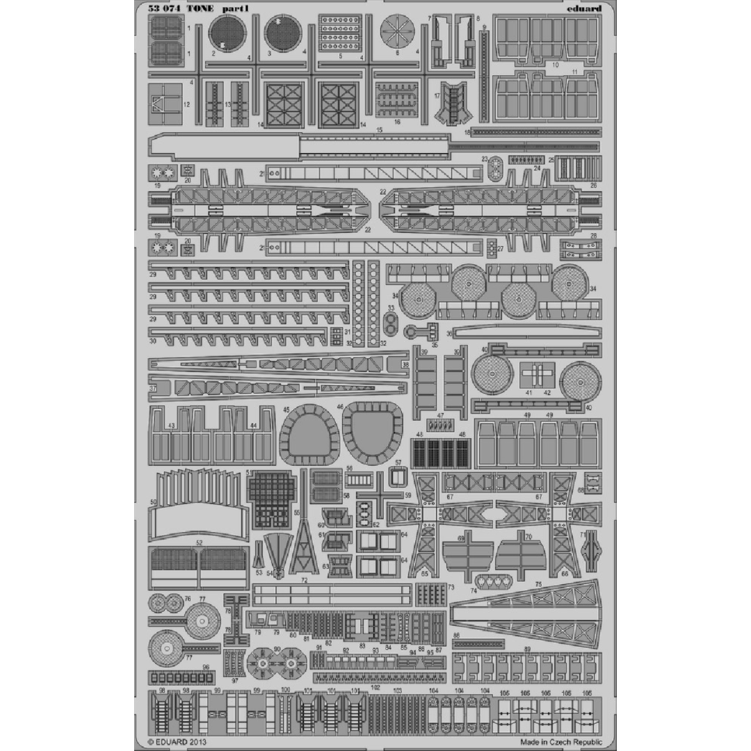 Photo of Eduard 53074 Tone armament photo-etched set for Tamiya 1/350