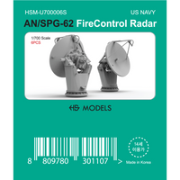 Photo of US Navy Fire Control Radar AN/SPG-62 1:700 scale 3D printed resin set from HS Model HSM-U700006S
