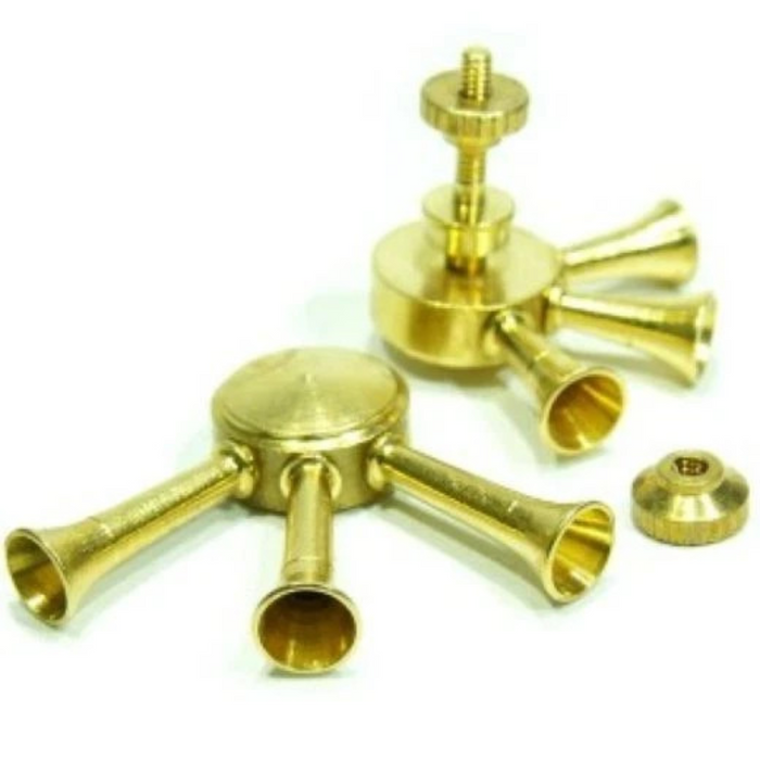 Photo of RB Model 028154 Triple Fog Horn brass aluminum ship model accessory 1/350 scale