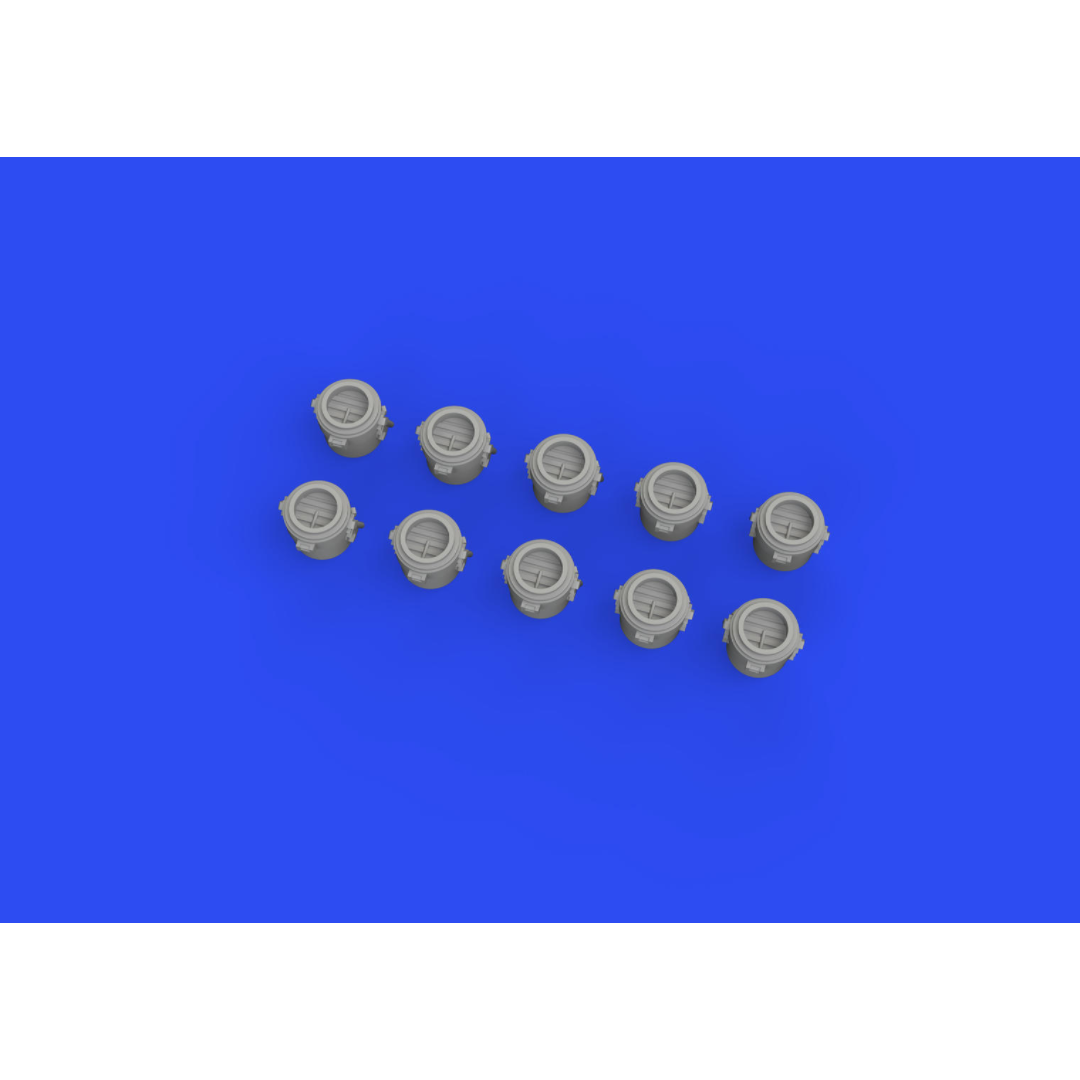 Photo of Eduard 653007 USN 12 inch searchlights 1/350 Brassin 3D printed set