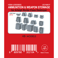 Photo of HS Model Ammunition & Weapon Stowage Set 25 pcs 1/350 scale 3D printed resin accessories
