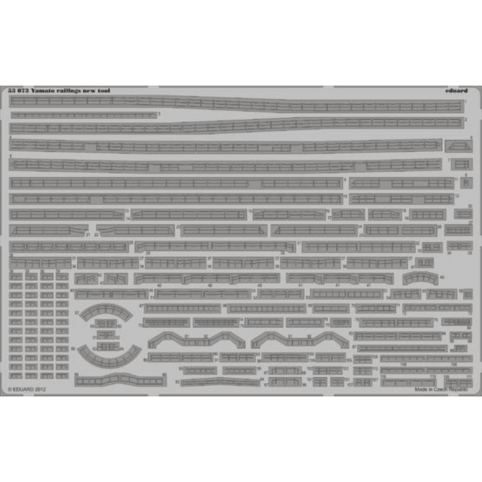 Photo of Eduard 53073 photo-etched railings set for IJN Yamato 1/350 for Tamiya model
