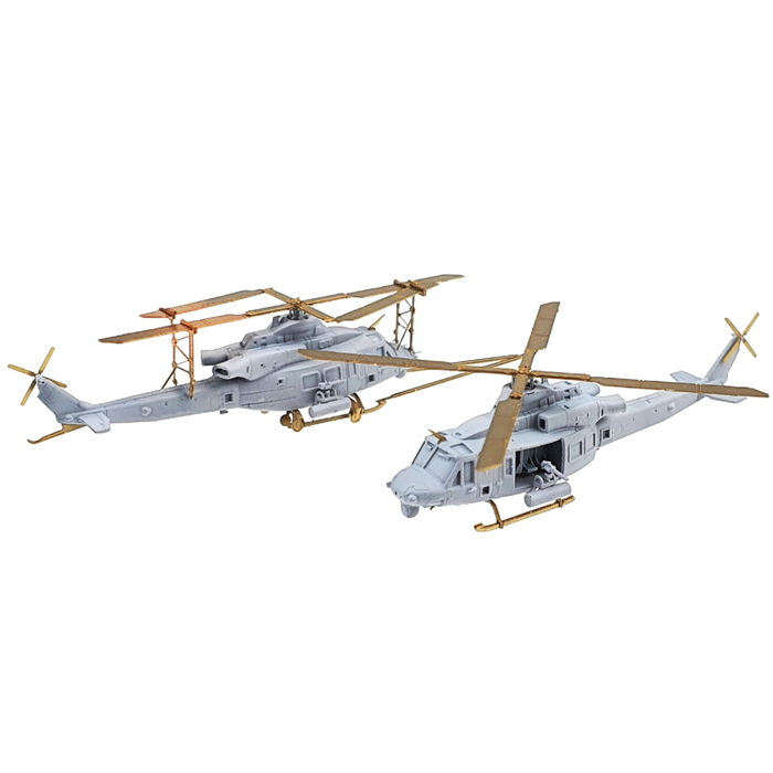 Photo of UH-1Y Venom 1/350 scale resin helicopter kit by HS Model with photo-etch and decals