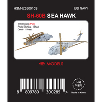 Photo of SH-60B Sea Hawk 1/350 scale resin helicopter model kit HSM-U350010S with photo etch and decals