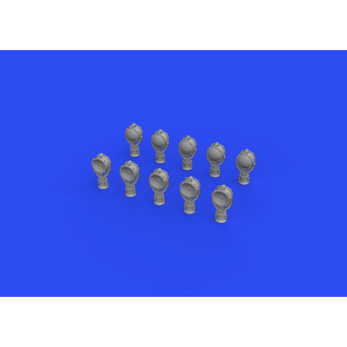 Photo of Eduard 653004 USN 24-inch searchlights 1/350 scale 3D printed set
