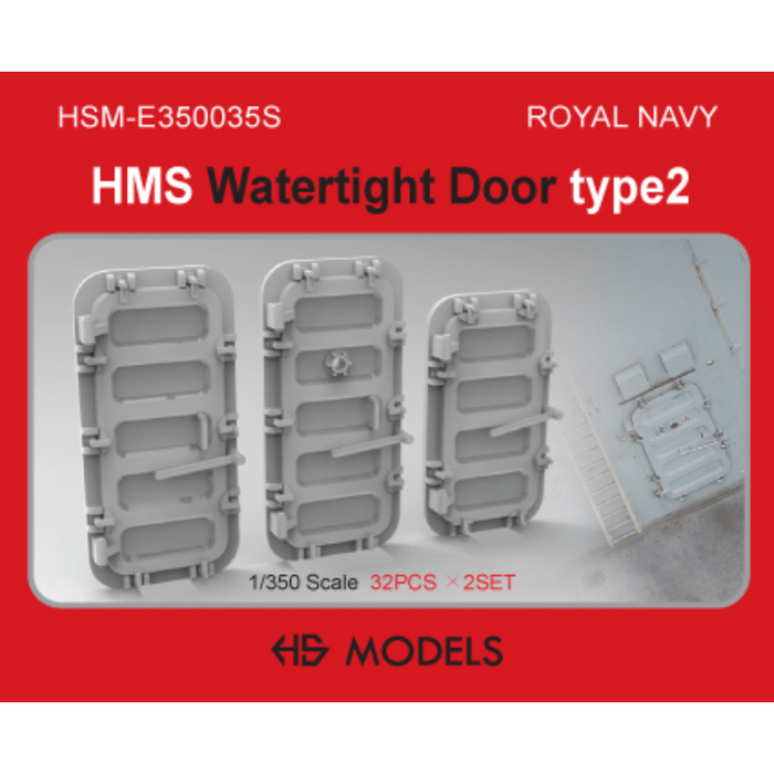 Photo of HS Model Royal Navy Watertight Door Type 2 1/350 scale 3D printed resin parts