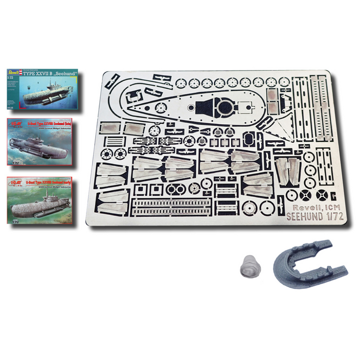 Photo of photo-etched brass detail set for German Seehund submarine 1:72 by RCSubs