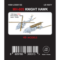 Photo of 1/350 scale MH-60S Knight Hawk helicopters by HS Model with photo etch and decals