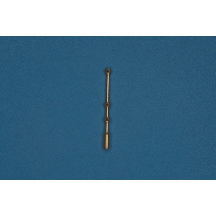 Photo of RB Model 074113B brass stanchions pack of 20, precision scale model parts for ship and miniature detailing.