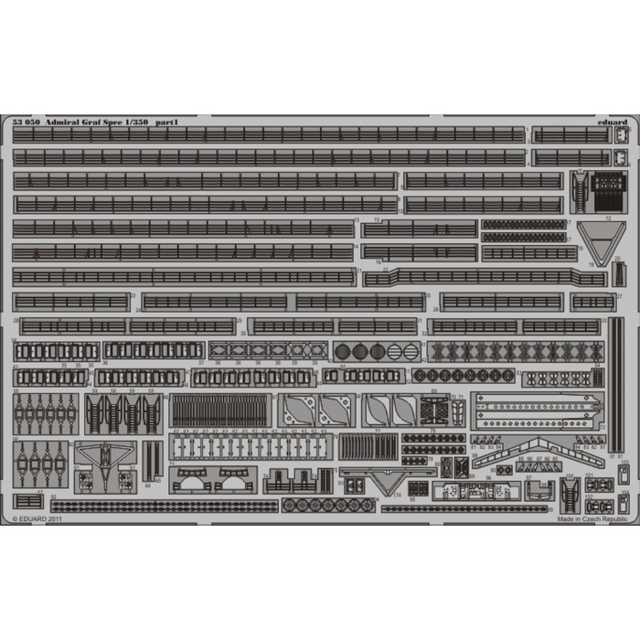 Photo of Eduard 53050 Admiral Graf Spee 1/350 photo-etched detail set for Academy model